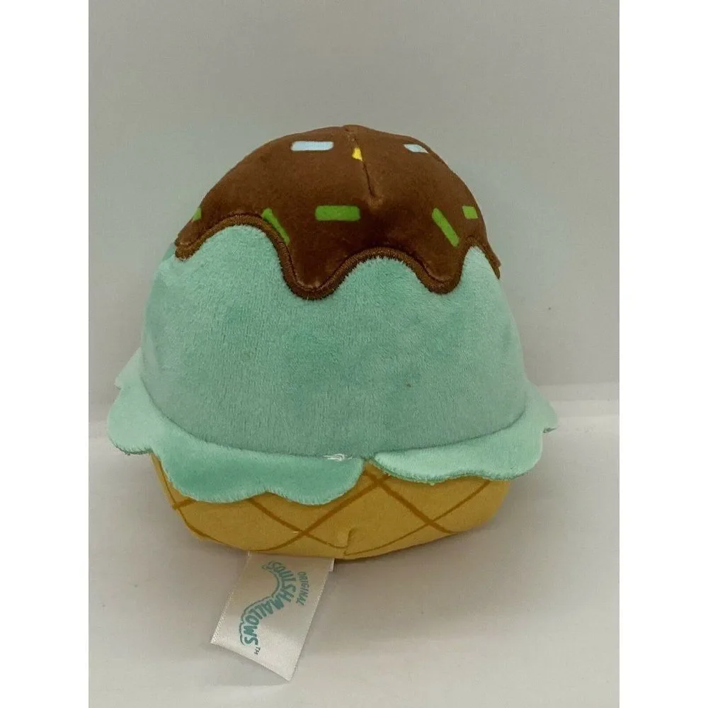 Kellytoy Squishmallow 5 Inch Easter Basket Plush | Maya the Mint Ice Cream